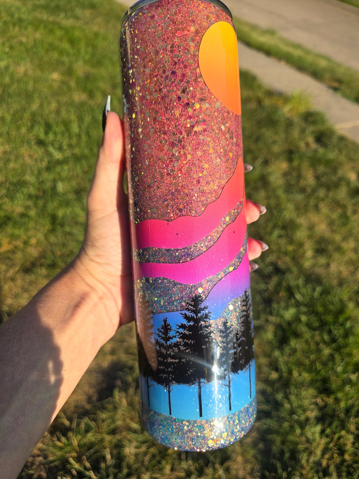 Sunset Summit Skinny Tumbler – 30oz