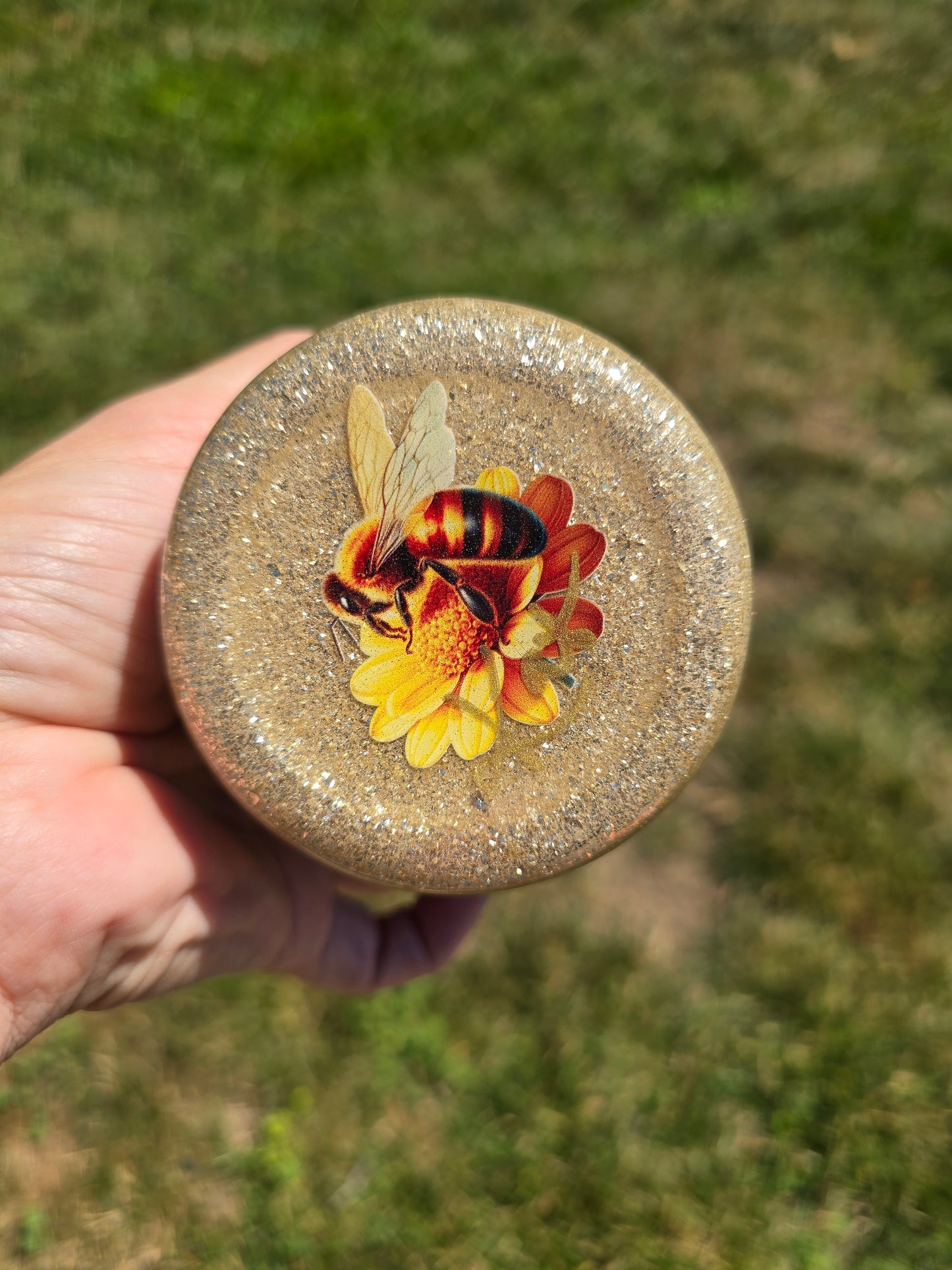Bee & Blue Floral 20oz Skinny Tumbler