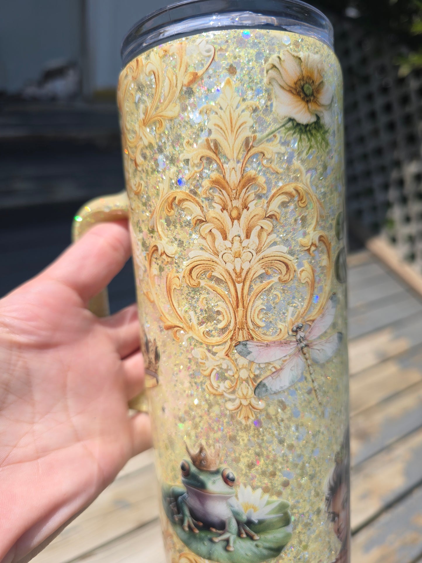 Princess & the Frog Inspired 30oz Skinny Handled Tumbler
