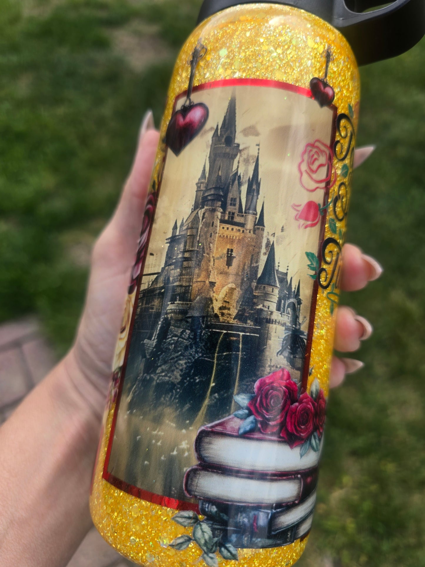 Beauty & the Beast Inspired 18oz Hydro Bottle – Tale as Old as Time Design