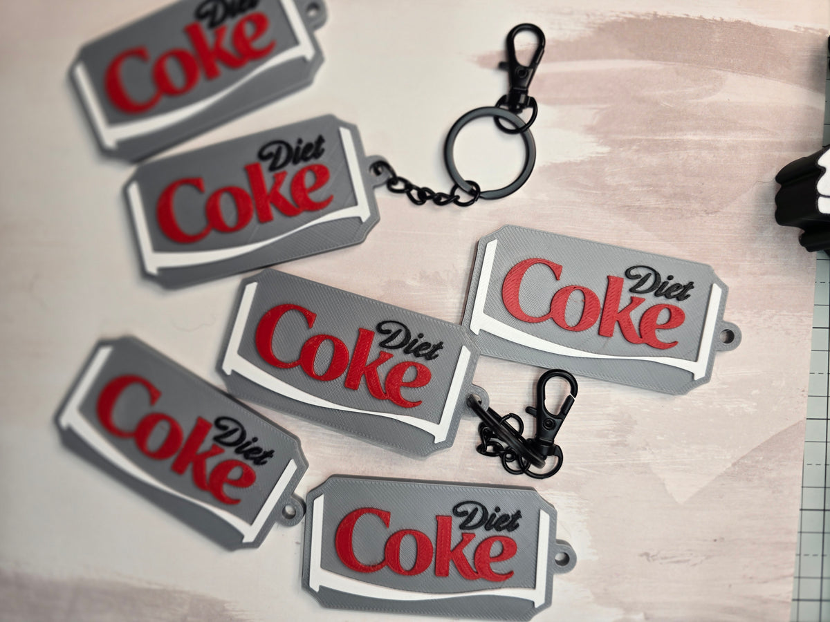 Diet Coke Soda Pop Opener Keychain