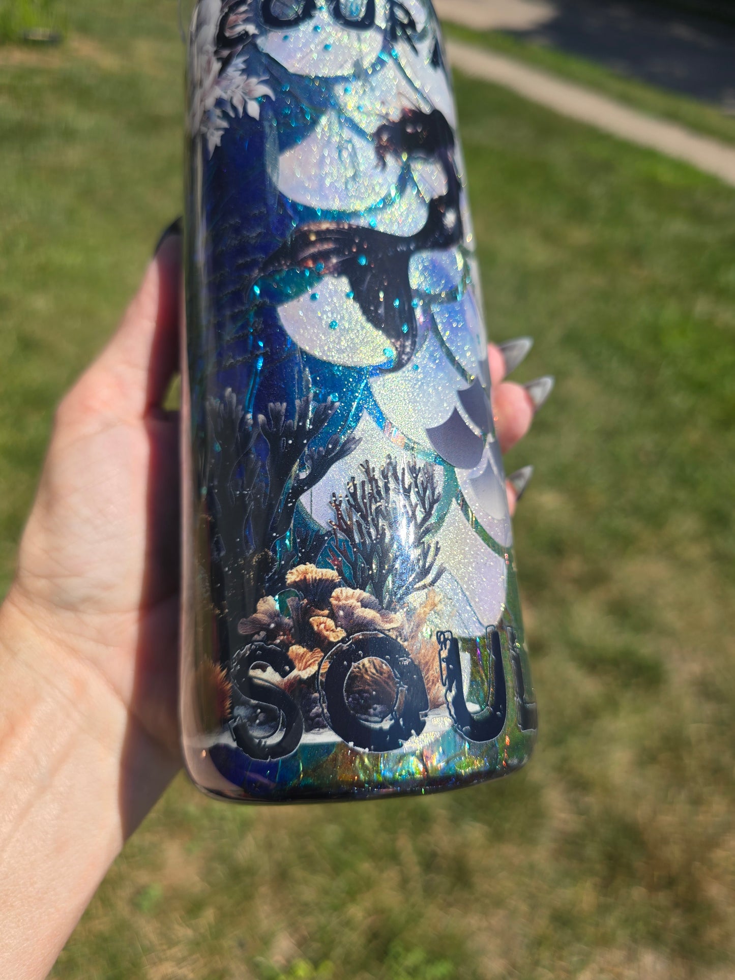 Dark Mermaid 20oz Skinny Tumbler