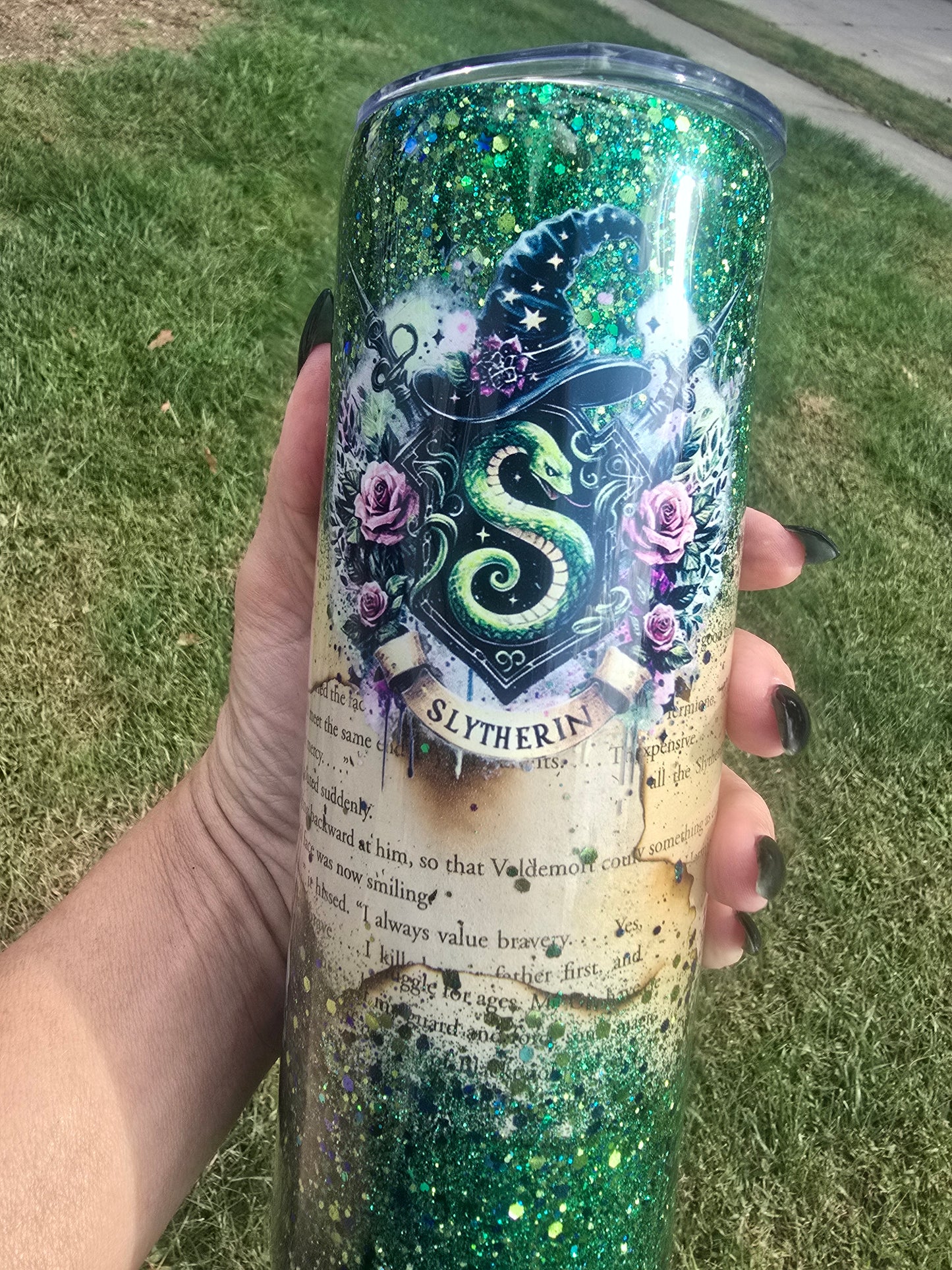 Slytherin House Tumbler – 20 oz
