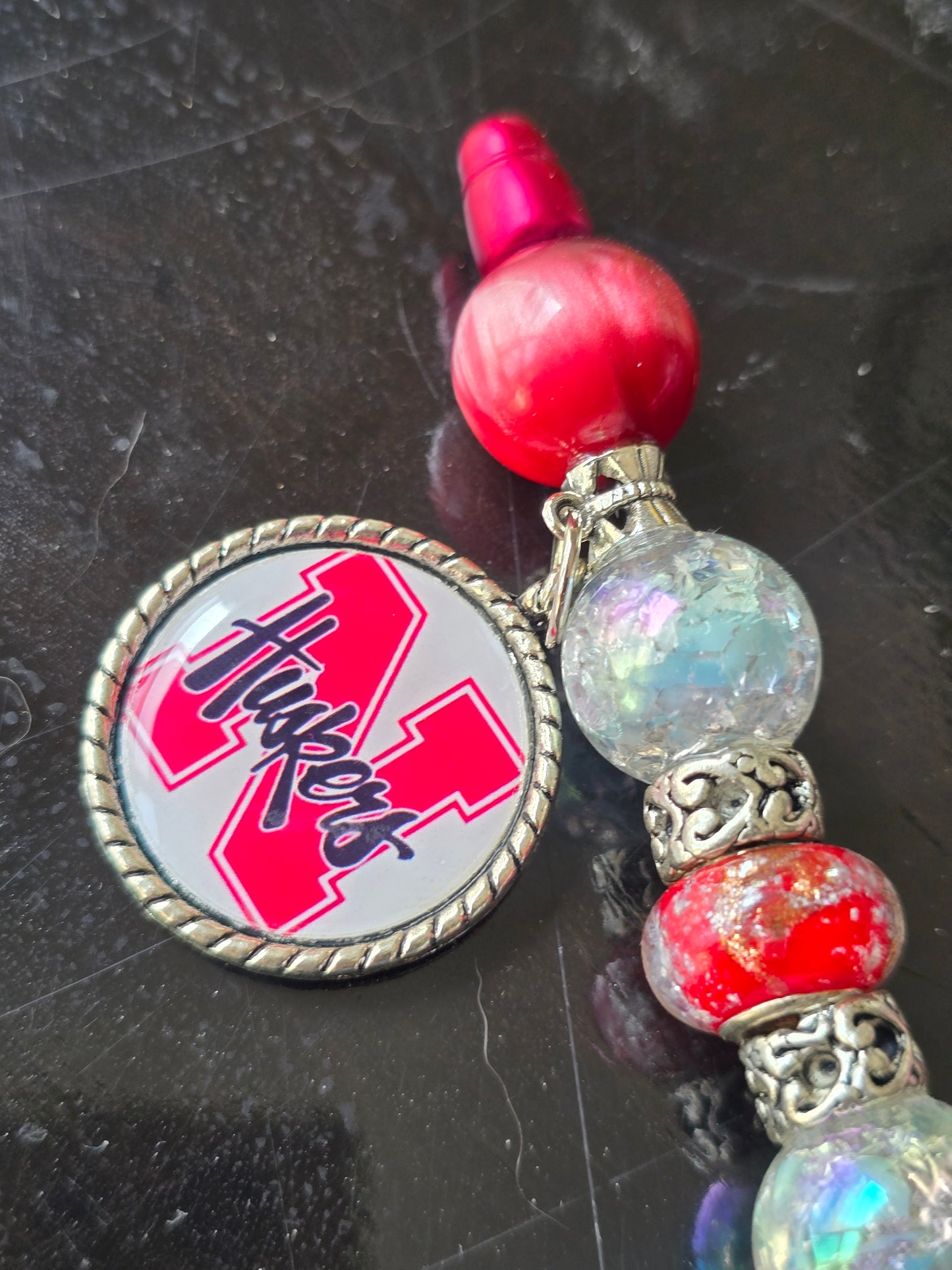 Huskers Beaded Pen
